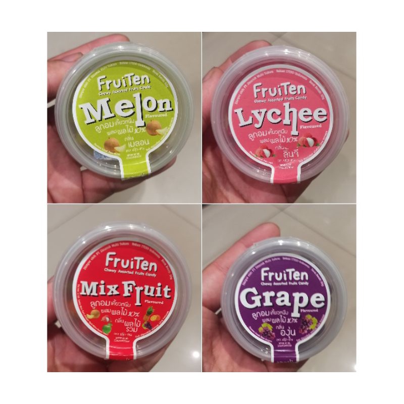 

Fruiten Permen Lunak Aneka Rasa Buah 60g / Chewy Assorted Fruit Candy 60g / Jelly Bean Candy 60g