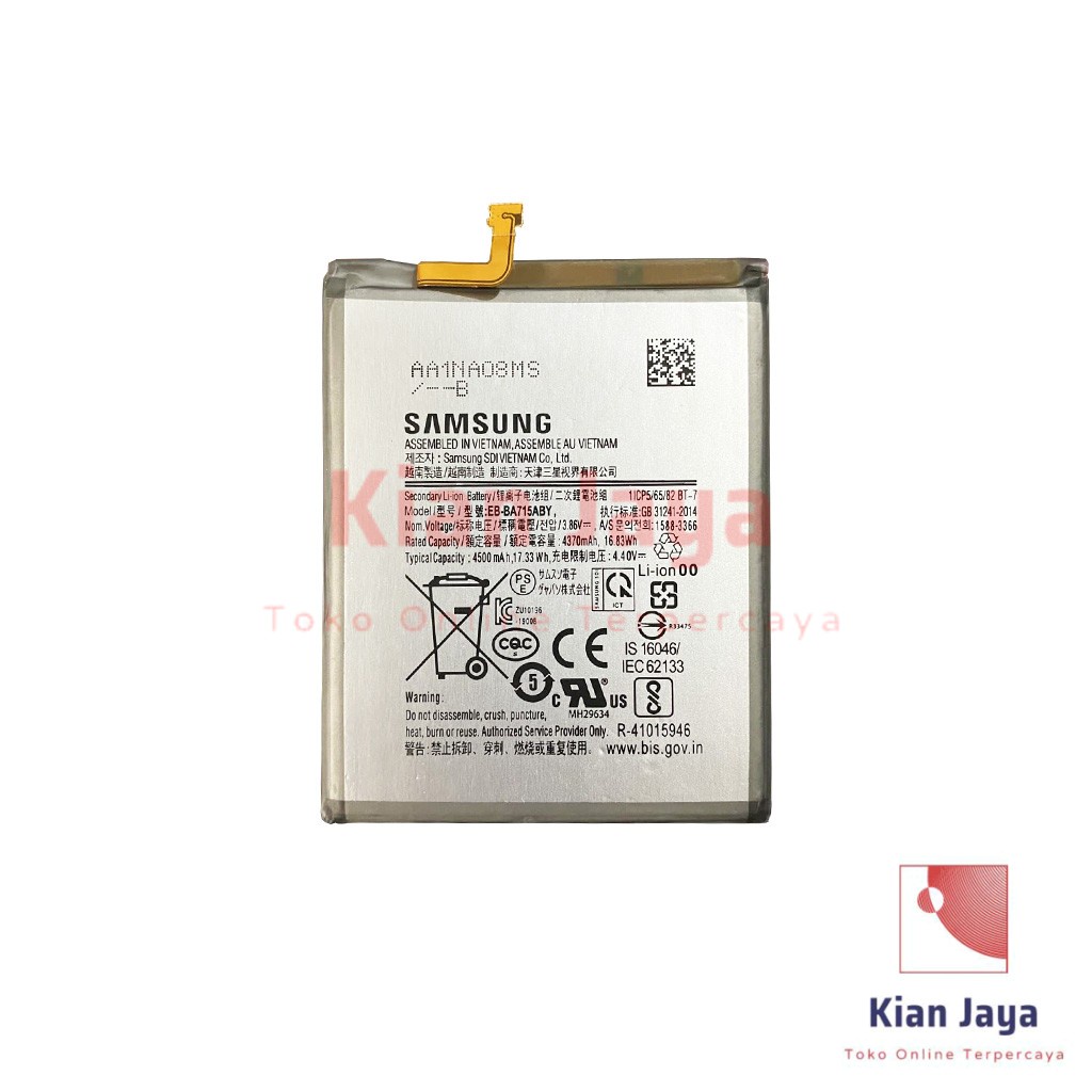 Baterai Samsung Galaxy A71 A715F Original OEMM Batre Batrai Battery Hp EB-BA715ABY Ori