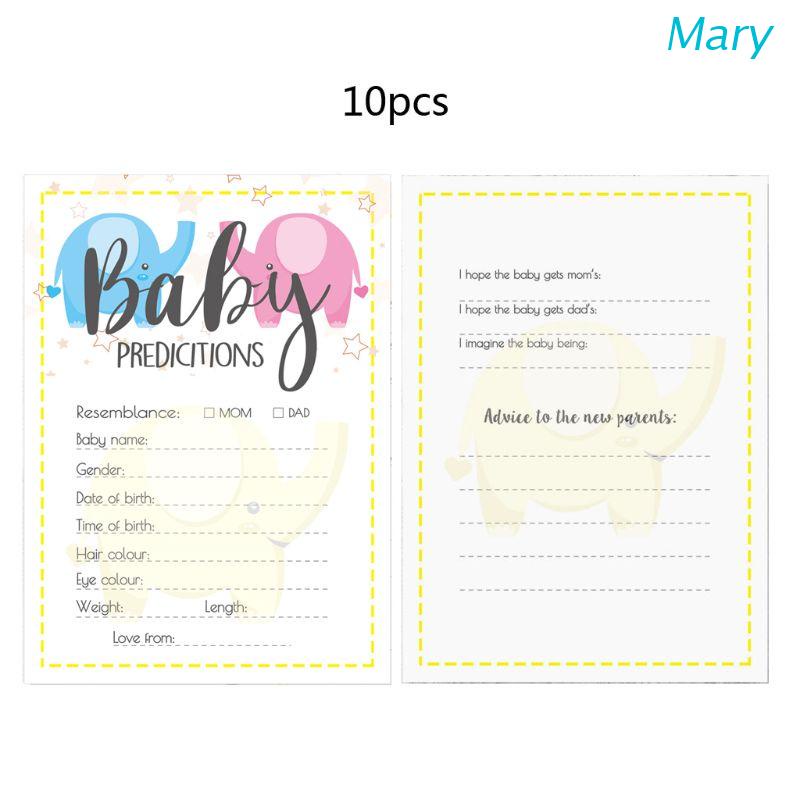 Mary 10pcs / Pak Kartu Permainan Prediksi Untuk Baby Shower