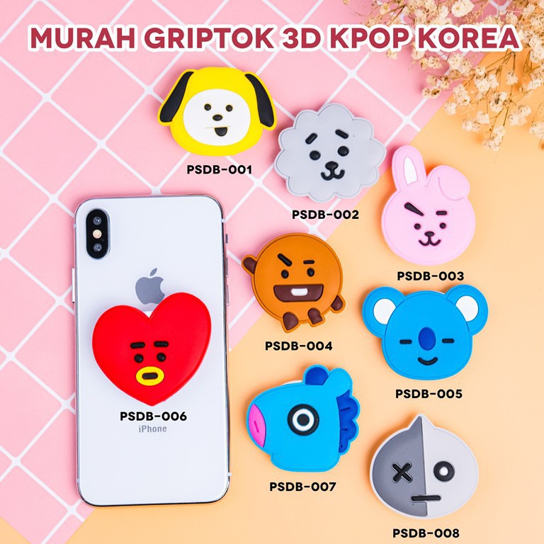 MOGYMOGY Pop Socket Karakter 3D  Phone Holder Aksesoris HP Popsocket