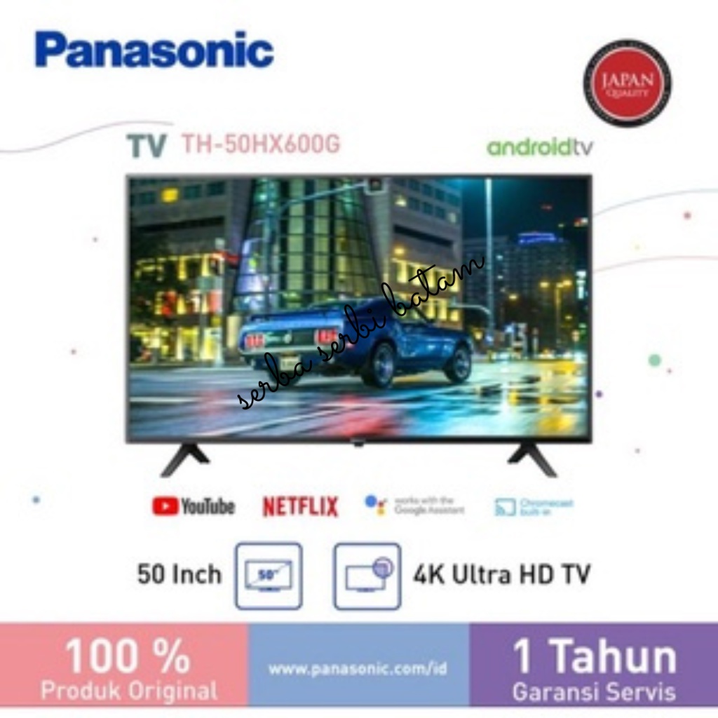 TV Panasonic 50 ANDROID SMART TH-50HX600G 4K UHD 50HX600 HX600 BATAM