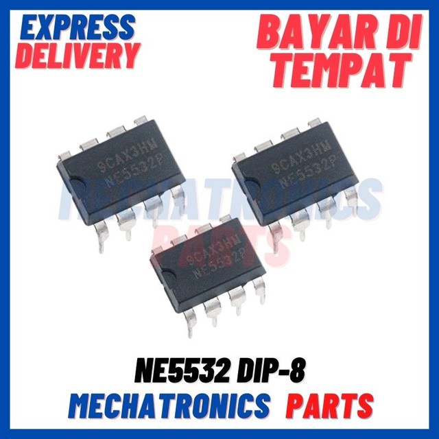 2PCS [ICS-9023] NE5532 AUDIO OP-AMP DIP-8