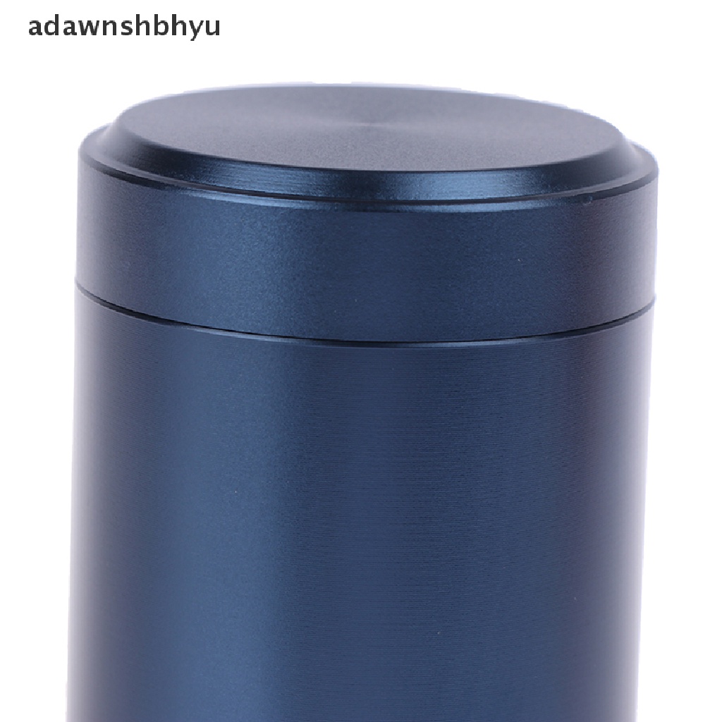 Adawnshbhyu 1x Wadah Kedap Udara Kedap Udara Aluminium Herb Stash Jar Metal Sealed Can Tea Jar