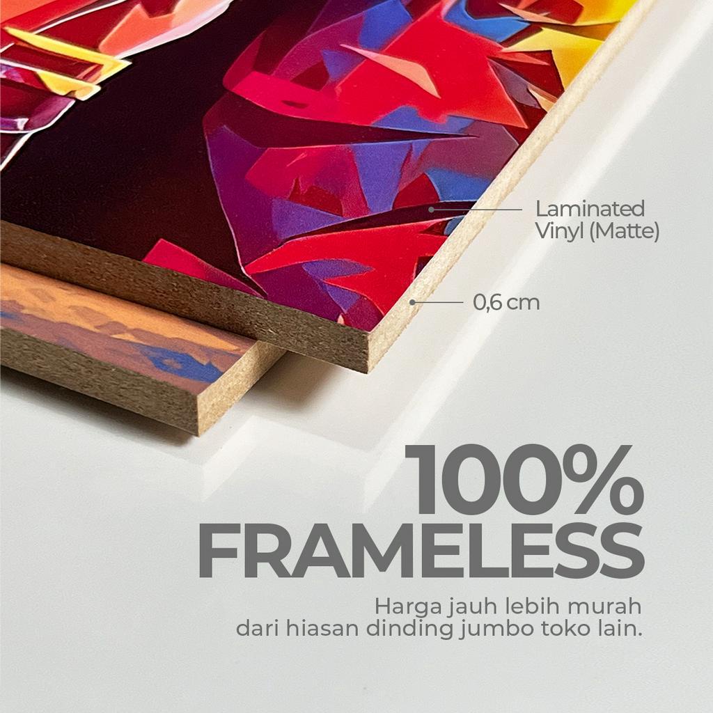 Hiasan Dinding Aesthetic Ruang Tamu Wall Decor Pajangan Ikan Koi Lukisan Jepang Fengshui Kamar KOI+