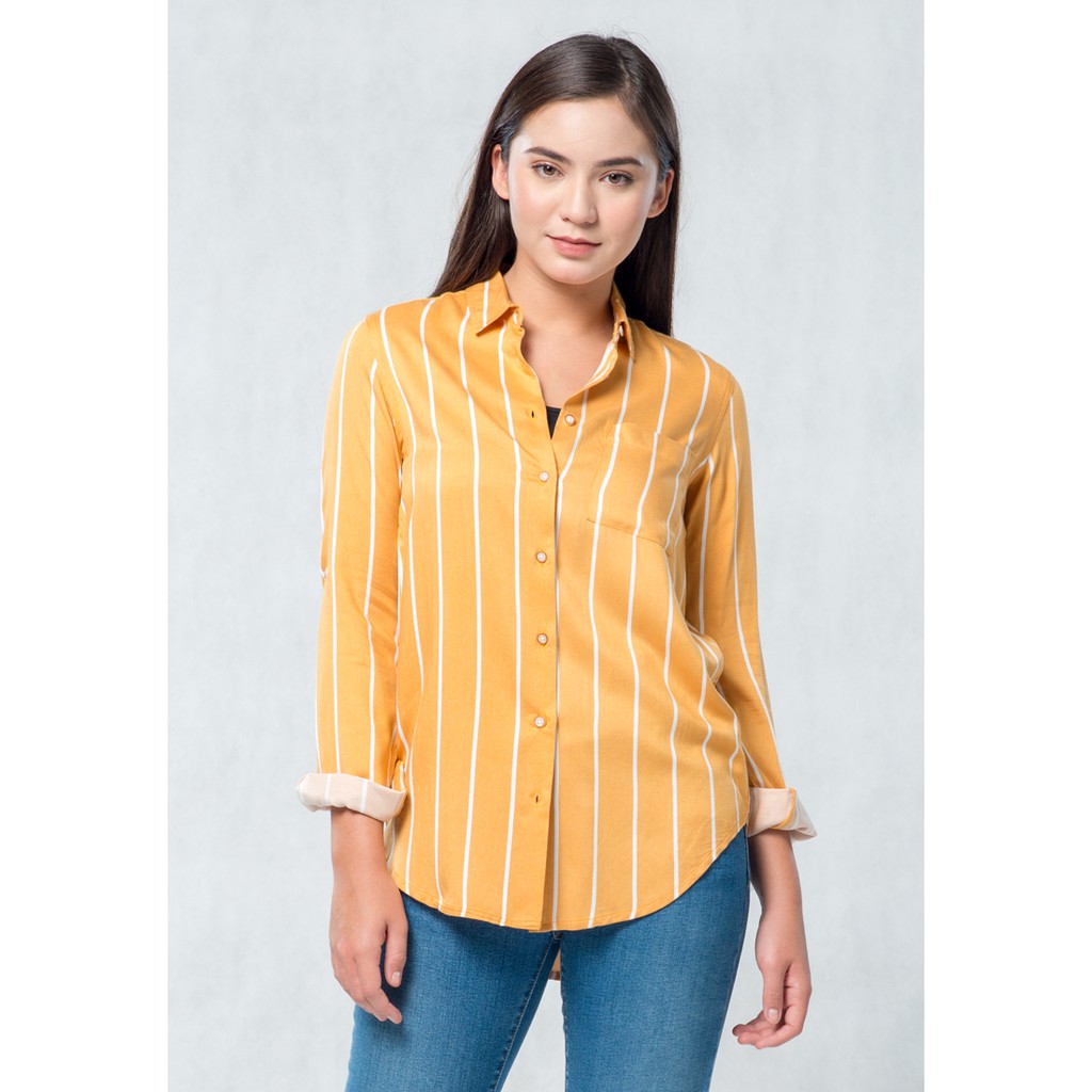 

C2 Harves Yellow Casual Shirt