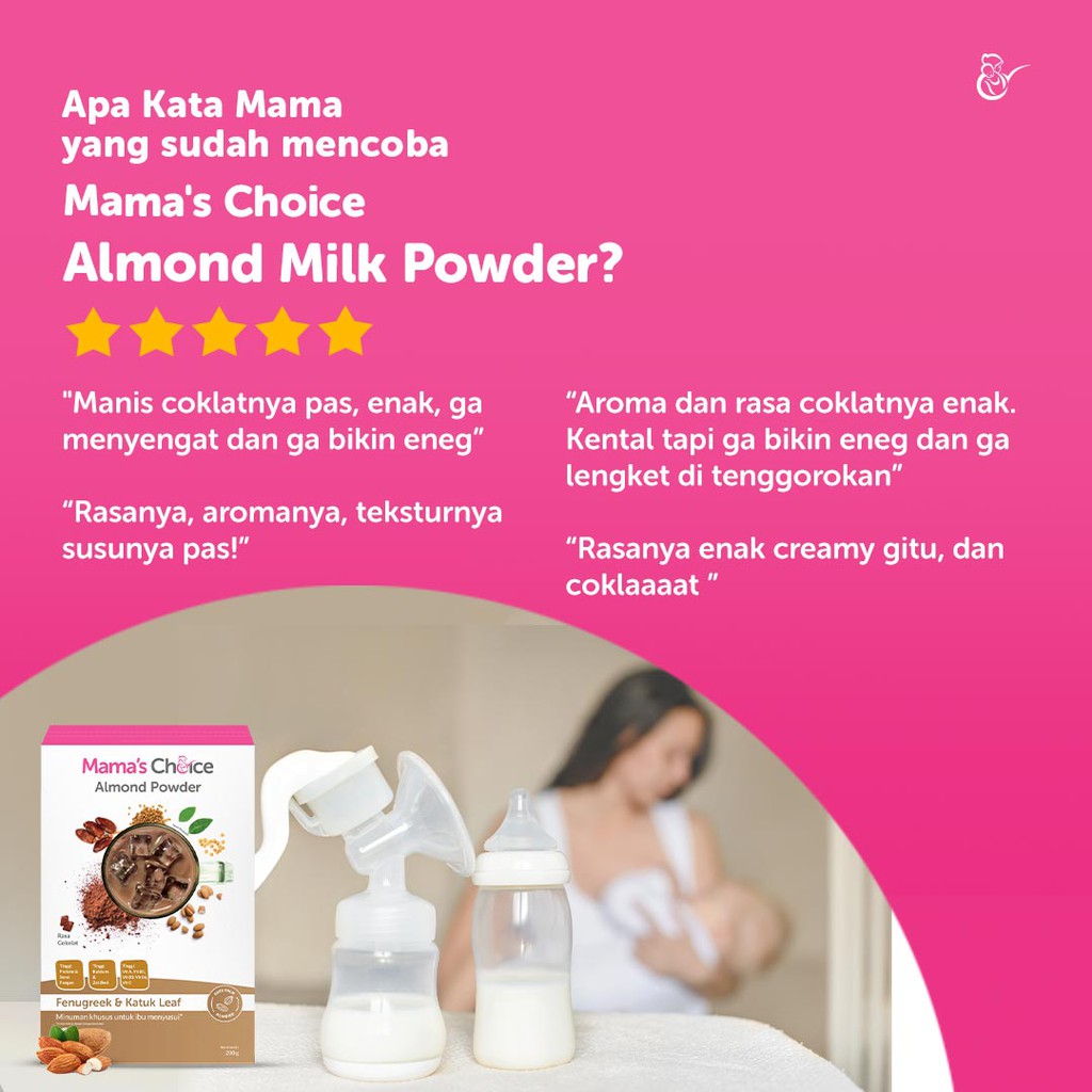 Asi Booster | Mama's Choice Almond Powder - Pelancar ASI Ibu Menyusui