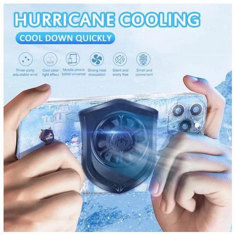 Cooling Fan Hurricane Mobile phone Universal cooler radiator mini port mlbb pubg codm free fire P11