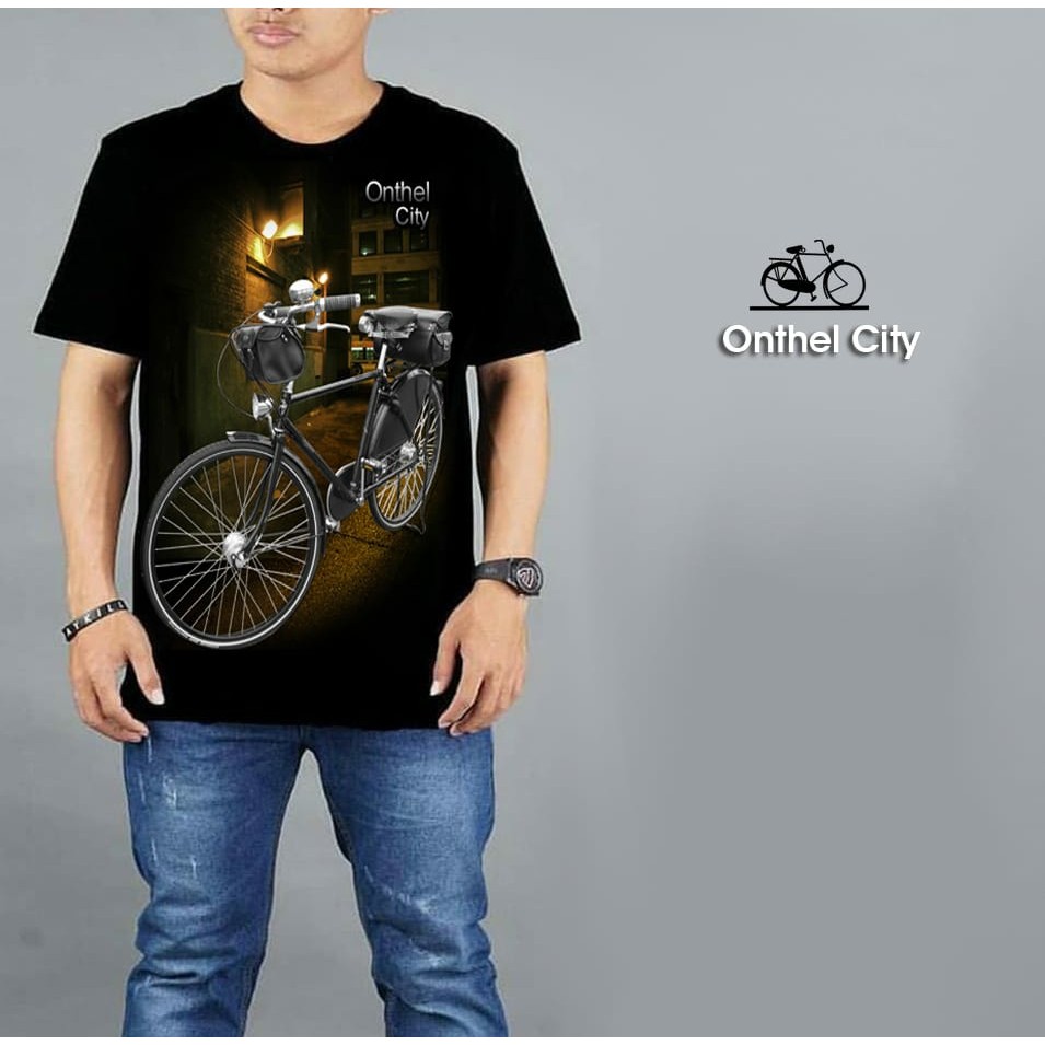 Kaos / T-Shirt Pria Onthel CIty 1