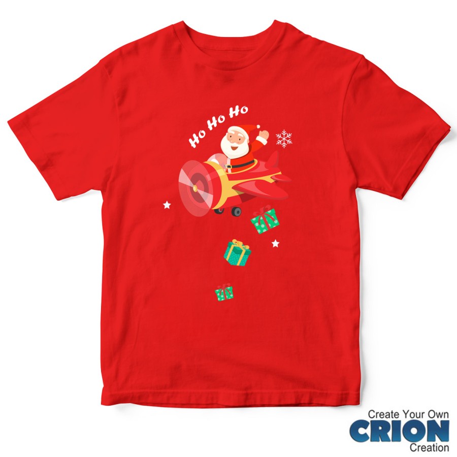 Kaos Santa reindeer Present Natal Christmas hohoho by crion