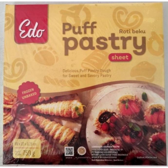 

Edo Puff Pastry Sheet 750gram - Gosend/Grab Only TERLARIS TERPERCAYA ORIGINAL