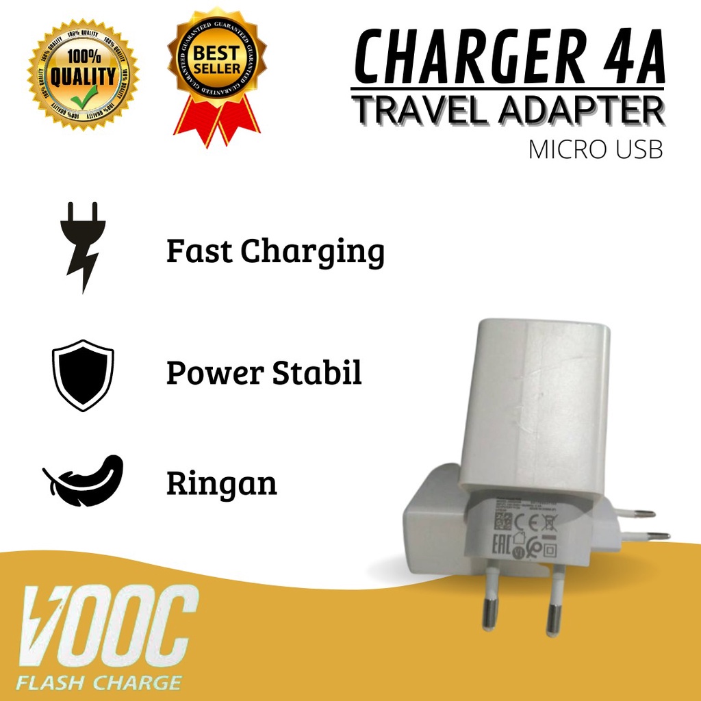 CHARGER OPPO VOOC FAST CHARGING 4A ORIGINAL