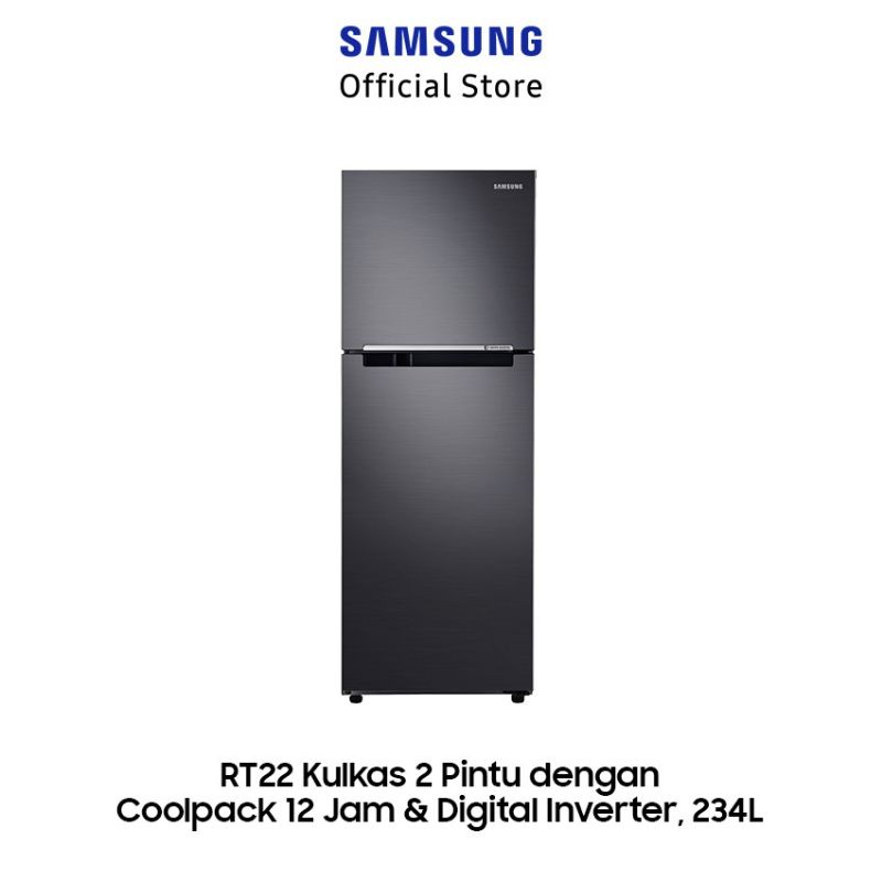 SAMSUNG KULKAS 2PINTU INVERTER 234L RT22FARBDB1