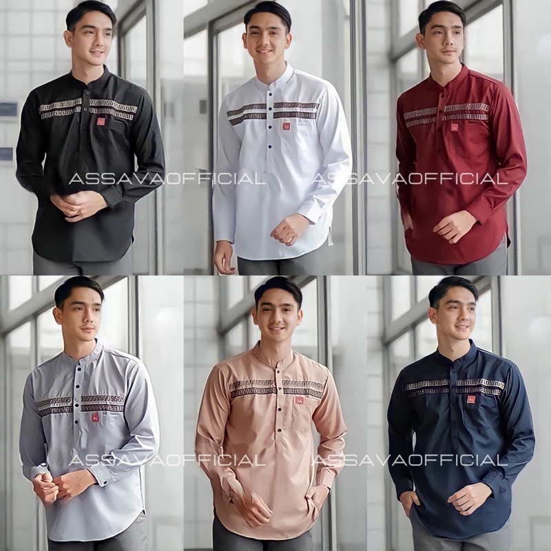 BAJU KOKO KURTA PRIA LENGAN PANJANG TERBARU - BAJU KOKO KURTA FF LENGAN PANJANG - KOKO KURTA DEWASA LENGAN PANJANG PRIA BAHAN KATUN TOYOBO PREMIUM