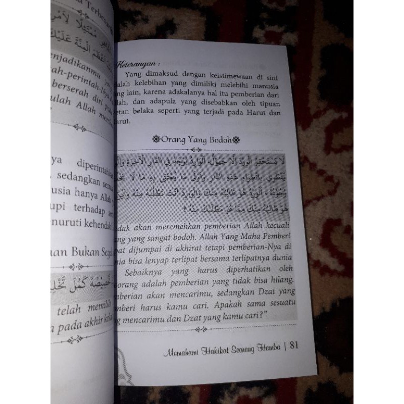 Puncak kesufian terjemah kitab Hikam,memahami hakikat seorang hamba