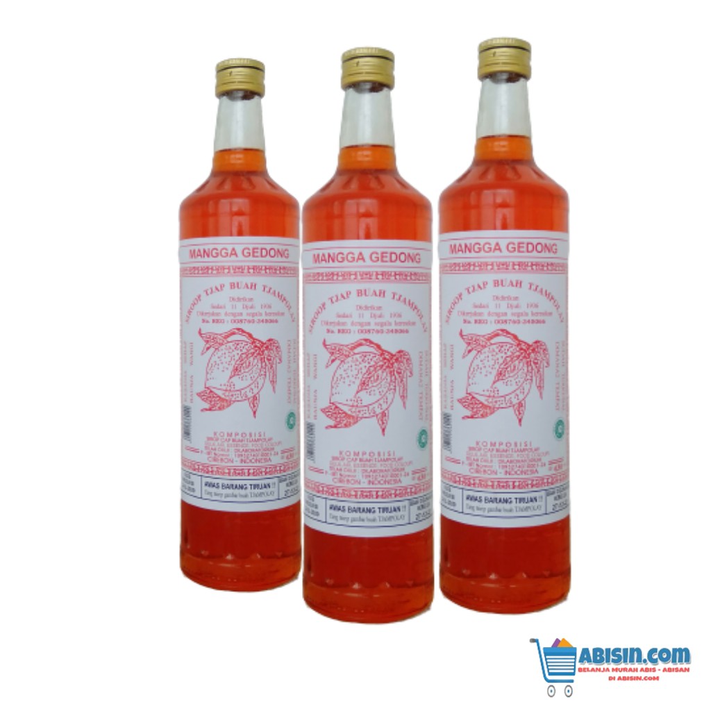 

Sirup Tjampolay Mangga Gedong [630 mL] / Tjampolay Original / Siroop Tjap Buah Tjampolay Original