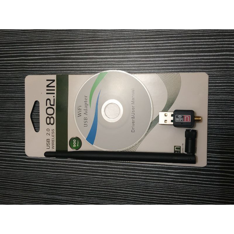 Antena USB WiFi 2.0 WIRELESS 802.11N RECEIVER ADAPTER TANGKAP SINYAL WLAN 900MBPS