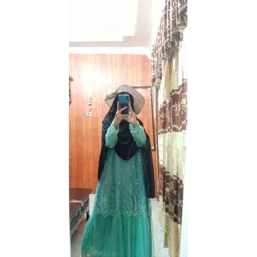 gamis brukat tile duyung brukat brukat pinggiran motif premium bsar