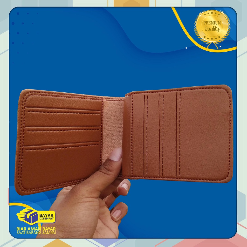 AMT Cloth's Fashion Dompet Pria amt pendek Bahan Kulit sintetik