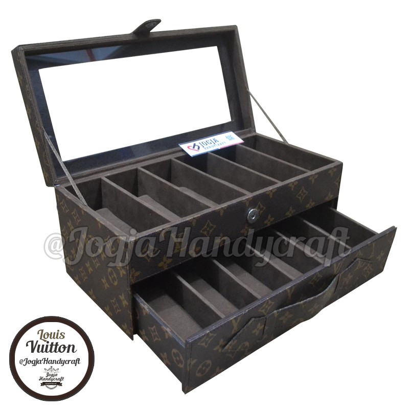 Kotak Tempat Kacamata Isi 12 / Glasses Box organizer  - Motif mono