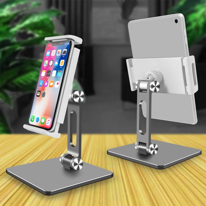 Tablet Holder Stand Desk Foldable Holder Dock For iPad/Phone Bisa Dilipat Ketinggian Bisa Diatur