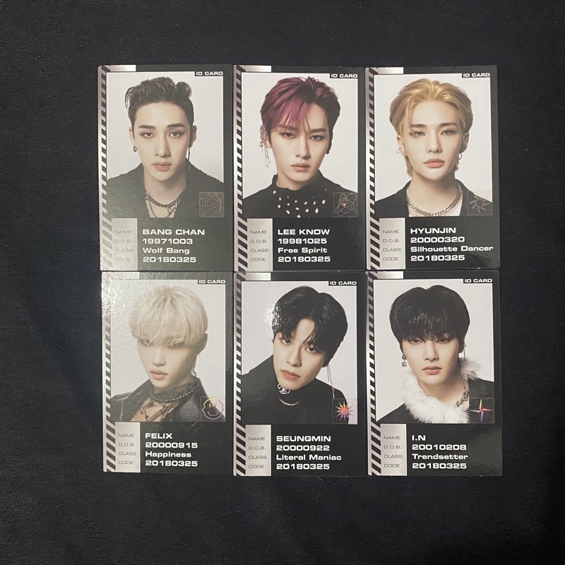 [ready stock] stray kids oddinary id photo bangchan lee know hyunjin felix seungmin i.n