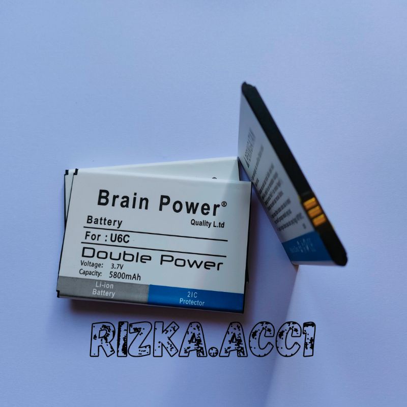 Baterai Batre Cross Evercoss U6C U 6C Brain Power Battery Hp