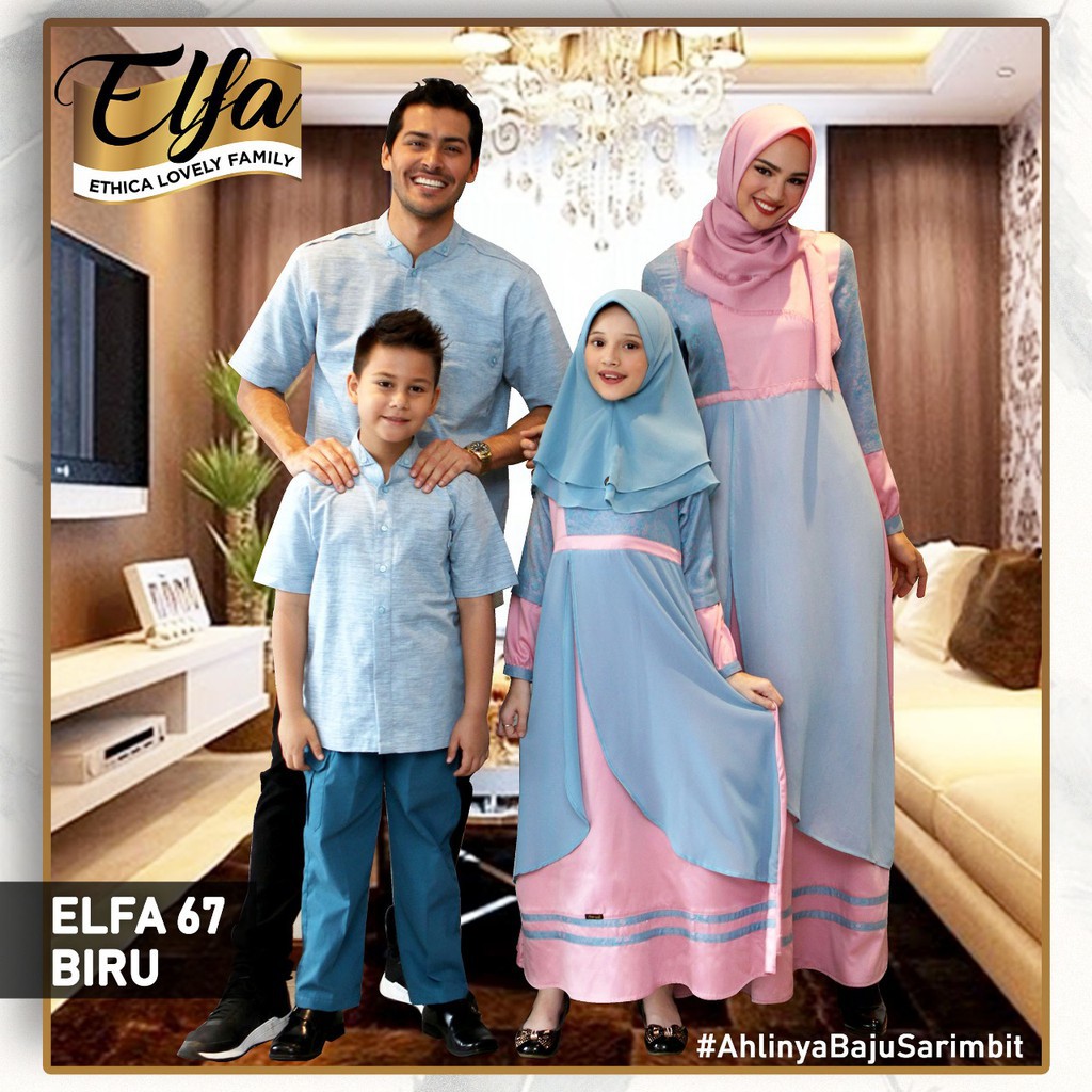 SARIMBIT KELUARGA ELFA 67 BIRU/ GAMIS MUSLIM KAGUMI 115/ KAGUMI KIDS 27/ KAHFI KIDS 50/ KAHFI 67