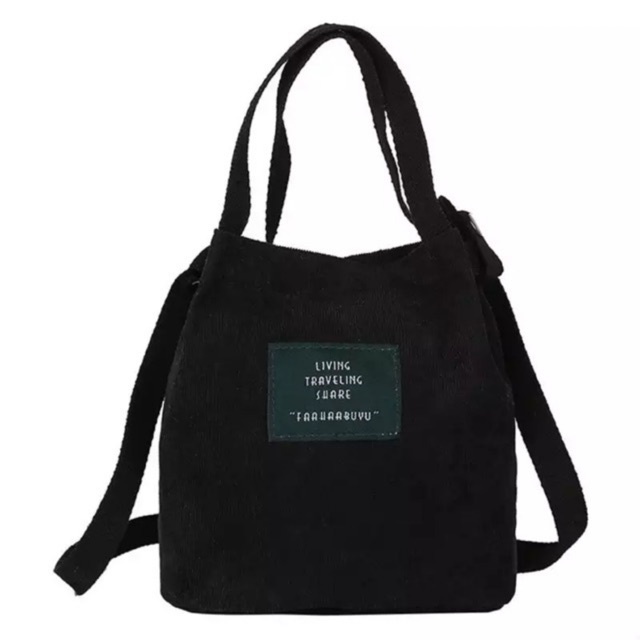 Totebag Mini Kanvas - Mini Shoulder Bag Canvas Bag - Tote Bag Kanvas Kecil Tas Tote Wanita Cewek ALX