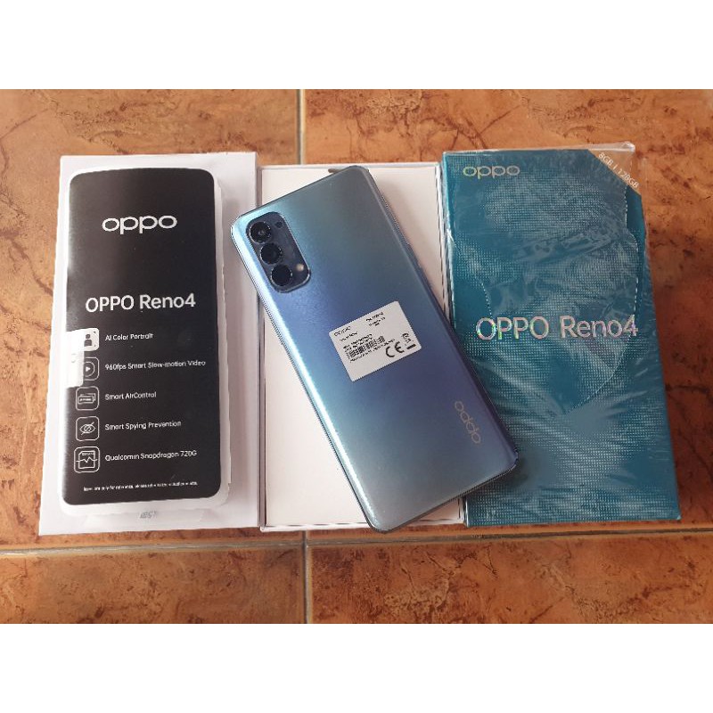 OPPO RENO 4, SECOND, LIKE NEW, FULLSET