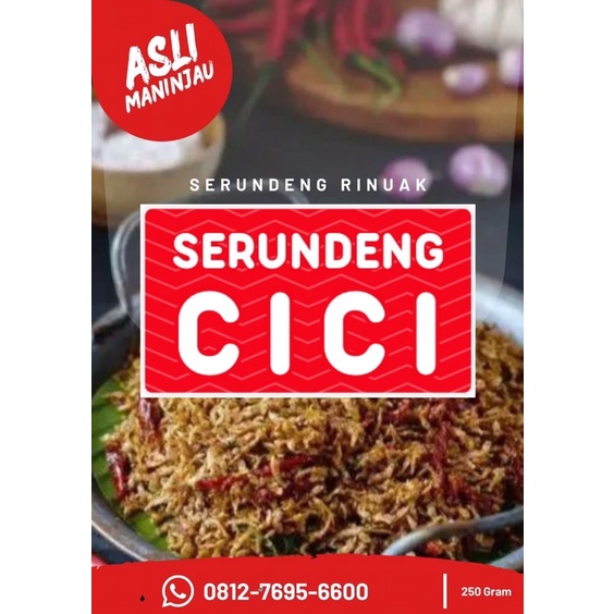 

Serundeng Rinuak 250g Asli Maninjau