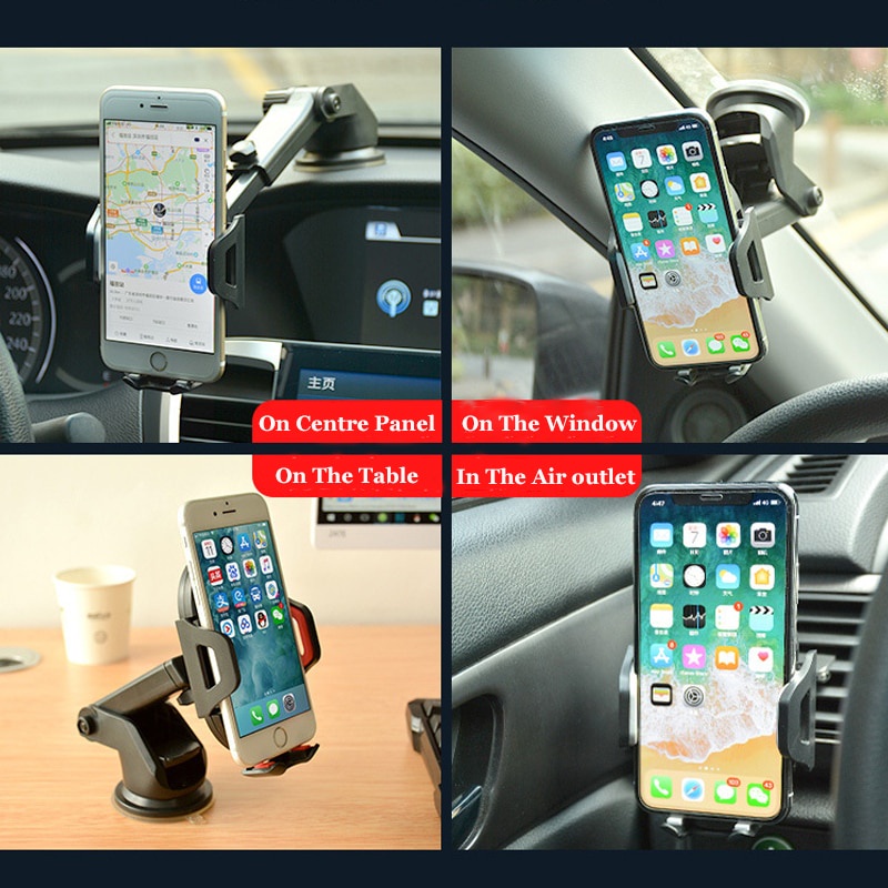 IPHONE 2021 Stand Holder Smartphone Universal Dengan Kop Perekat Untuk Dashboard Mobil