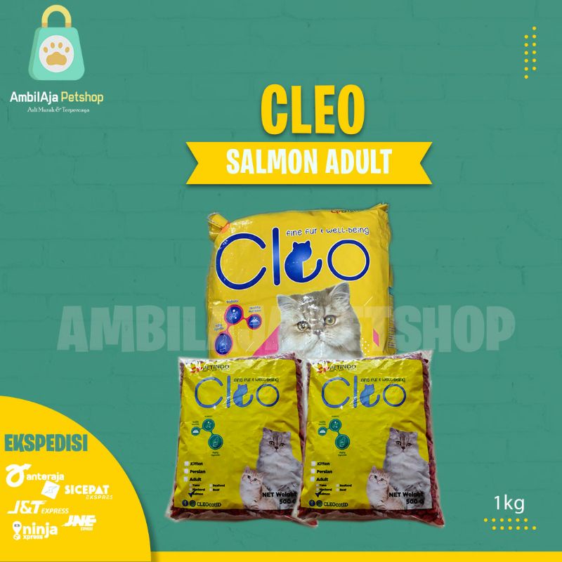 Makanan Kucing CLEO SALMON Adult 1kg