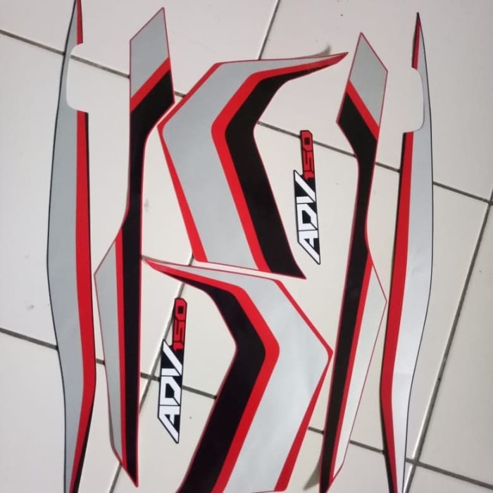 stiker striping Honda adv 150 2019 merah