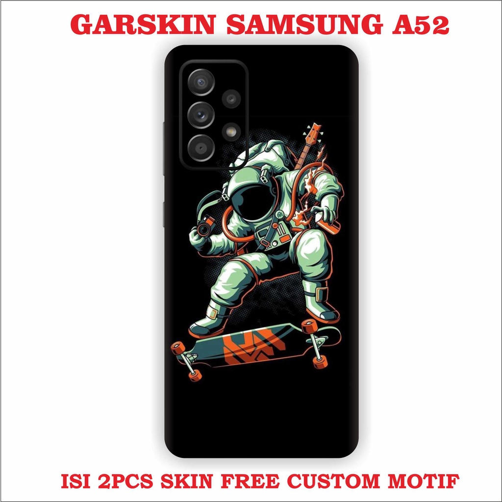 garskin skin samsung A52 skin motif astronot isi 2pcs skin free custom  motif // garskin samsung A52