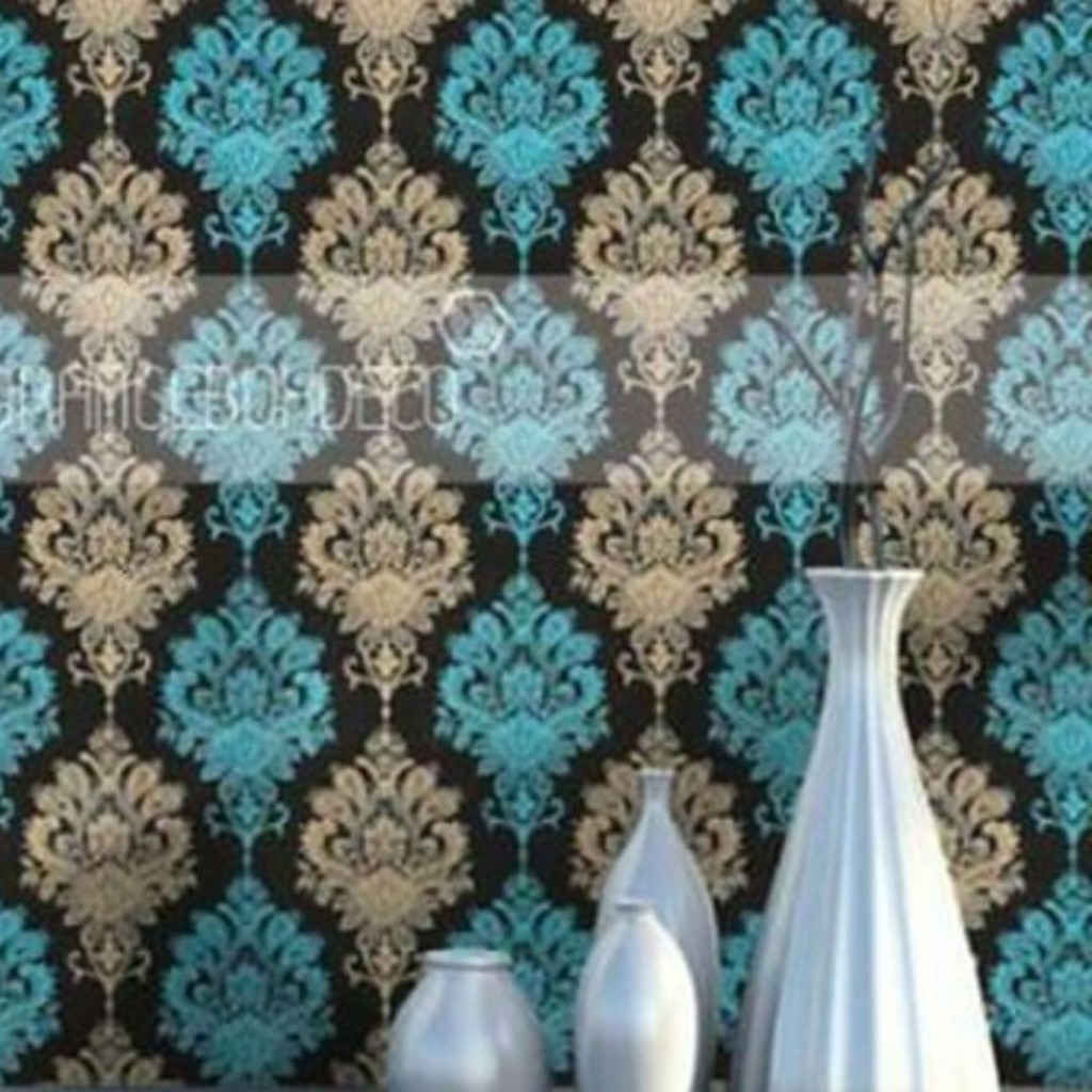 40 Koleski Terbaik Baground Batik  Warna Biru Meliee 
