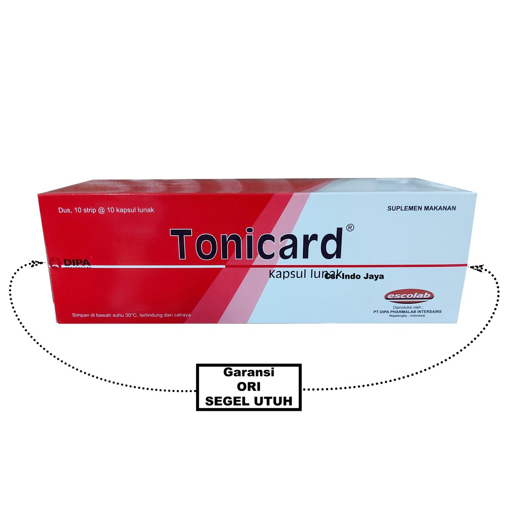 Tonicard Per Box / Vitamin Jantung Escolab Dijamin ORI