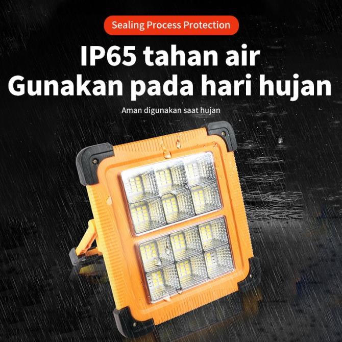 BISA COD 100W Solar Portable Outdoor LED Flood Light