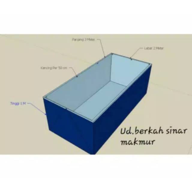 TERPAL KOLAM KOTAM || 3x2x0.5 costume