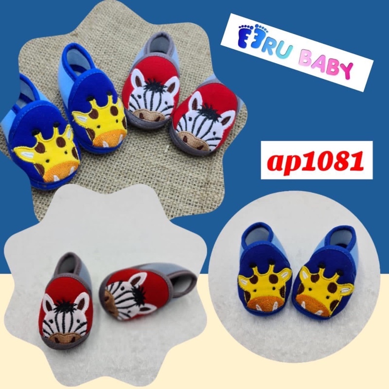 Sepatu bayi eeru baby newborn 0-4bulan jerapah