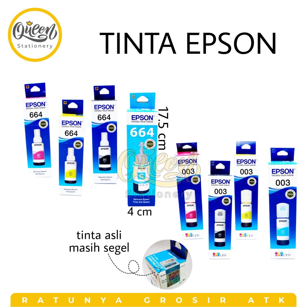 1 PCS TINTA EPSON / TINTA PRINTER EPSON / REFILL TINTA PRINTER EPSON