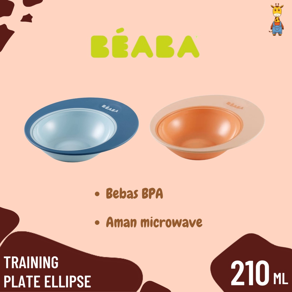 Beaba Training Plate Ellipse 7 oz / 210 ml