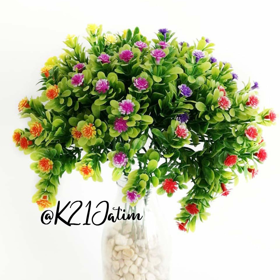 AF34 Hiasan Bunga  Plastik  Kecil  Artificial Mini Flower 