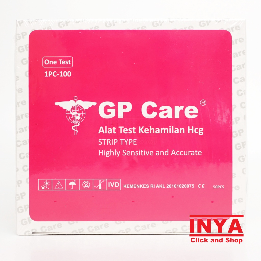 TESTPACK GP CARE ALAT TEST KEHAMILAN Hcg STRIP TYPE BOX isi 50 pcs - Pregnancy Test