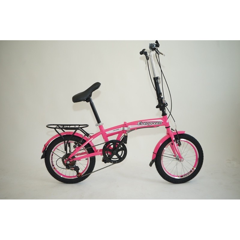 Sepeda Lipat Evergreen 16 Inch 7 speed termurah dengan kualitas terbaik import Garansi frame SNI-2