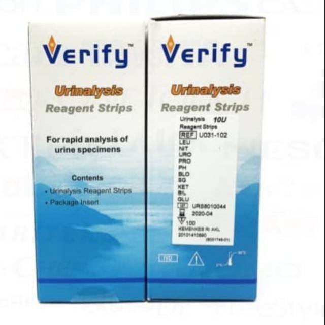 Verify 10 PE Parameter Urinalysis Reagent Strips