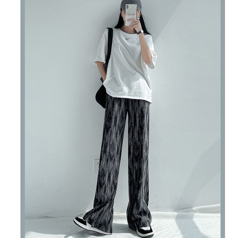 Korean Long Pants/Celana Culottes Abstrak