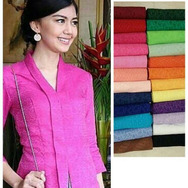 BLOUSE ENCIM EMBOSS ATASAN KEBAYA INSTAN BUSUI FRIENDLY SUPPLIER BATIK JAWA SERAGAM BRIDESMAID