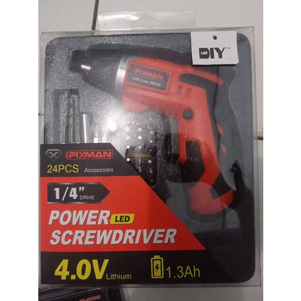 Obeng electrik cordless FIXMAN Termurah
