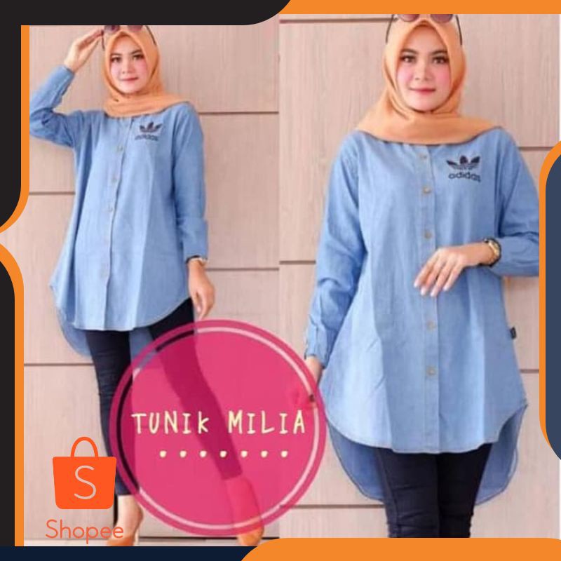Promo  jakarta - baju atasan TUNIK MILIA - konveksi murah tanah Keren