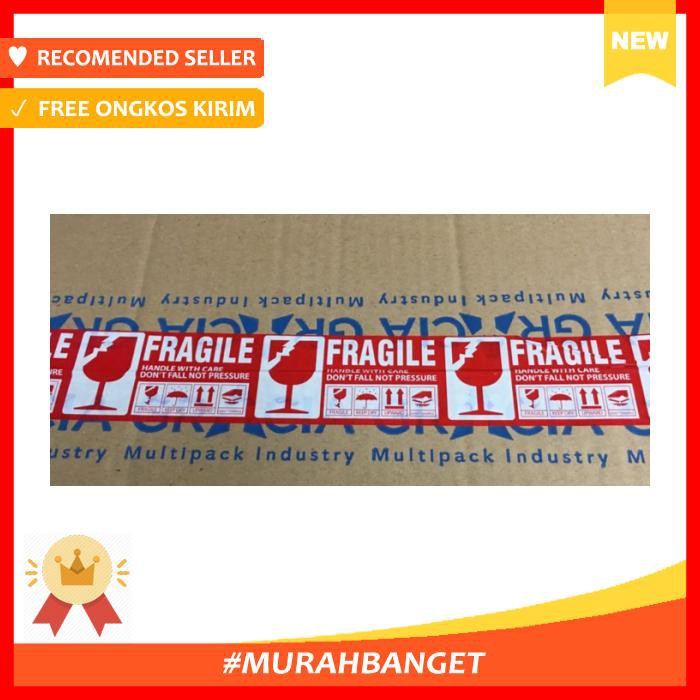 

New Coming....!!! Lakban Printing Fragile Red 2 Inch - Pengikat & Perekat - Selotip & Double Tape